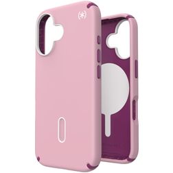 Speck Presidio2 Pro iPhone 16 MagSafe Plastique rigide Coque arrière Antichoc - Rose