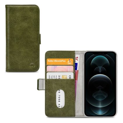 Mobilize Elite Gelly Housse iPhone 12 Pro Max Etui Porte-Monnaie - Vert