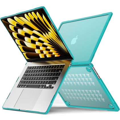 Mobigear Shockproof Pro MacBook Air 15 pouces (2023-2026) Coque rigide pour MacBook - Vert - Modèle A2941 / A3114 / A3241 / A3448