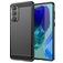 Mobigear Brushed Slim Coque Samsung Galaxy M55 Coque arrière en TPU Souple - Noir