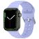 Mobigear Bumpy Bracelet Silicone Apple Watch Fermeture boucle ardillon - 49/46/45/44 mm - Violet