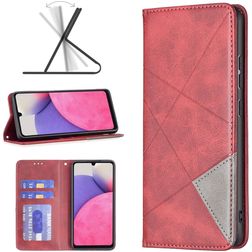 Mobigear Rhombus Slim Housse Samsung Galaxy A33 Etui - Rouge