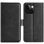 Mobigear Slim Magnet Housse iPhone 15 Etui Porte-Monnaie - Noir