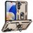 Mobigear Armor ring Samsung Galaxy A16 Plastique rigide Coque arrière Antichoc avec bague de maintien - Or