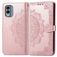 Mobigear Mandala Housse Nokia X30 Etui Porte-Monnaie - Rose doré