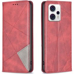 Mobigear Rhombus Slim Housse Motorola Moto G13 Etui - Rouge