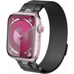 Mobigear Mecha Loop Bracelet Milanais pour Apple Watch Fermeture magnétique - 49/46/45/44 mm - Gris