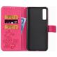 Mobigear Clover Housse Samsung Galaxy A7 (2018) Etui Porte-Monnaie - Magenta