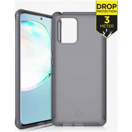 ITSkins SpectrumFrost Coque Samsung Galaxy S10 Lite Coque arrière Rigide Anti-Chocs - Noir