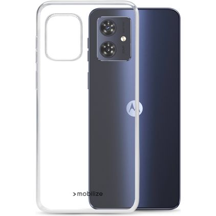 Mobilize Gelly Transparent Motorola Moto G54 TPU souple Coque arrière - Transparent
