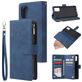 Mobigear Zipper Housse Samsung Galaxy A71 Etui Porte-Monnaie - Bleu