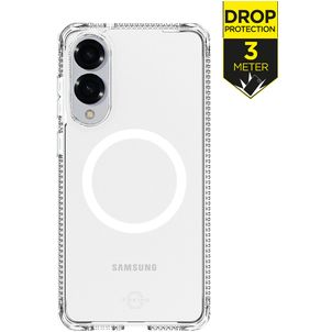 ITSKINS Level 2 HybridMagClear R Coque Transparente Samsung Galaxy S25 Edge MagSafe Coque arrière Rigide Anti-Chocs - Transparent