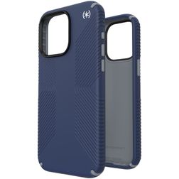 Speck Presidio2 Grip Coque iPhone 15 Pro Max Coque arrière Rigide Anti-Chocs - Coastal Blue
