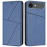 Mobigear Frosted Flip Housse iPhone Air Etui Porte-Monnaie - Bleu