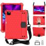 Mobigear HexStrap Coque iPad Pro 11 Pouces (2024) Coque arrière en EVA + Bandoulière - Rouge