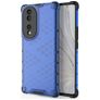 Mobigear Honeycomb Coque HONOR 70 Coque arrière Rigide Anti-Chocs - Bleu