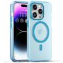 Mobigear Shockproof Coque iPhone 16 Pro MagSafe Coque arrière en TPU Souple - Bleu