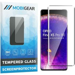 Mobigear Premium OPPO Find X5 Verre trempé Protection d'écran - Noir