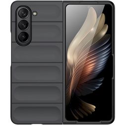 Mobigear Bumpy Coque Samsung Galaxy Z Fold 5 Coque arrière en TPU Souple - Noir