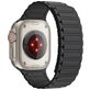 Mobigear Loop Mag Bracelet Silicone Apple Watch Fermeture magnétique - 49/46/45/44 mm - Noir