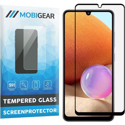 Mobigear Premium Samsung Galaxy A32 4G Verre trempé Protection d'écran - Compatible coque - Noir