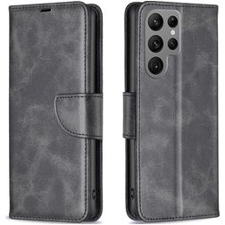Mobigear Excellent Housse Samsung Galaxy S23 Ultra Etui Porte-Monnaie - Noir