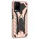 Mobigear Armor Stand Vivo Y21s Plastique rigide Coque arrière Antichoc avec béquille - Rose doré