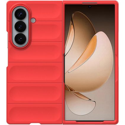 Mobigear Bumpy Coque Samsung Galaxy Z Fold 8 Ultra Coque arrière en TPU Souple - Rouge
