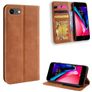 Mobigear Sensation Housse iPhone SE (2020) Etui Porte-Monnaie - Cognac