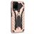 Mobigear Armor Stand Coque Vivo Y33s Coque arrière Rigide Anti-Chocs avec Support Amovible - Rose doré
