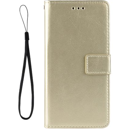 Mobigear Wallet Housse LG K51s Etui Porte-Monnaie - Or