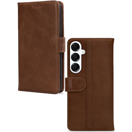 Mobilize Wallet Housse Samsung Galaxy A16 Etui en Cuir Véritable Porte-Monnaie - Marron