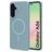 Mobiparts Slim Line Samsung Galaxy A56 MagSafe Plastique rigide Coque arrière - Sage Green