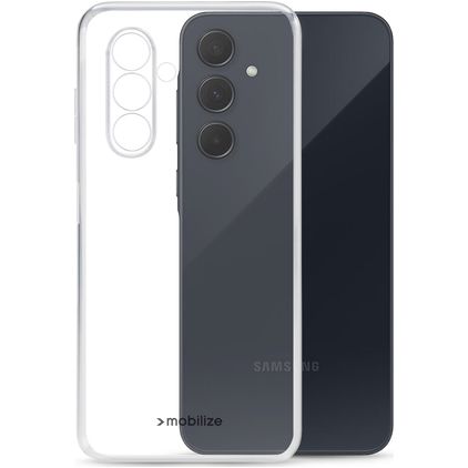 Mobilize Gelly Coque Transparente Samsung Galaxy A35 Coque arrière en TPU Souple - Transparent