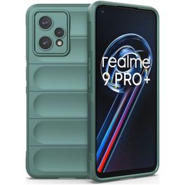 Mobigear Bumpy Coque Realme 9 Pro Plus Coque arrière en TPU Souple - Vert