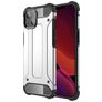 Mobigear Outdoor Coque iPhone 13 Mini Coque arrière Rigide Anti-Chocs - Argent