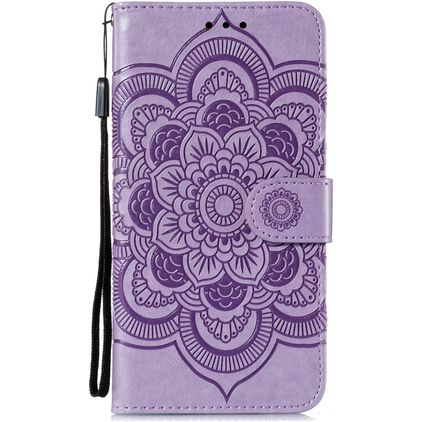 Mobigear Mandala Housse Google Pixel 4a 5G Etui Porte-Monnaie - Violet