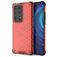 Mobigear Honeycomb Coque Huawei P40 Pro Plus Coque arrière Rigide Anti-Chocs - Rouge