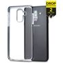Mobilize Shatterproof Coque Samsung Galaxy A6 Plus (2018) Coque arrière Rigide Anti-Chocs - Transparent / Noir