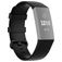 Mobigear Cross Bracelet Silicone Fitbit Charge 3 Fermeture boucle ardillon - Noir