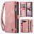 CaseMe 008 Google Pixel 9a Coque Étui 2en1 avec coque amovible Portefeuille - Rose