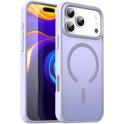Mobigear Shockproof iPhone 17 Pro Max MagSafe Plastique rigide Coque arrière - Lavande