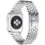 Mobigear Honeycomb Bracelet Acier Apple Watch Fermeture boucle ardillon - 42/41/40/38 mm - Argent