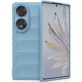 Mobigear Bumpy Coque HONOR 70 Coque arrière en TPU Souple - Bleu