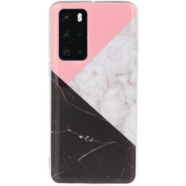 Mobigear Marble Coque Huawei P40 Coque arrière en TPU Souple - Tricolore
