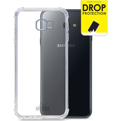 My Style Protective Flex Coque Transparente Samsung Galaxy J4 Plus Coque arrière en TPU Souple Anti-Chocs - Transparent