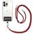 Mobigear Lanyard - Cordon de téléphone universel ajustable - Bordeaux