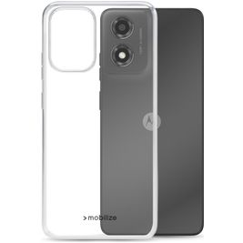 Mobilize Gelly Coque Transparente Motorola Moto E14 Coque arrière en TPU Souple - Transparent