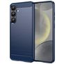Mobigear Brushed Slim Coque Samsung Galaxy S25 Plus Coque arrière en TPU Souple - Bleu
