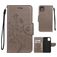 Mobigear Flowers iPhone 11 Étui Portefeuille - Gris